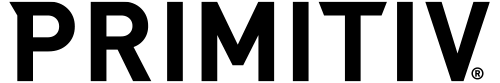 Primitiv logotype with clean, modern font.